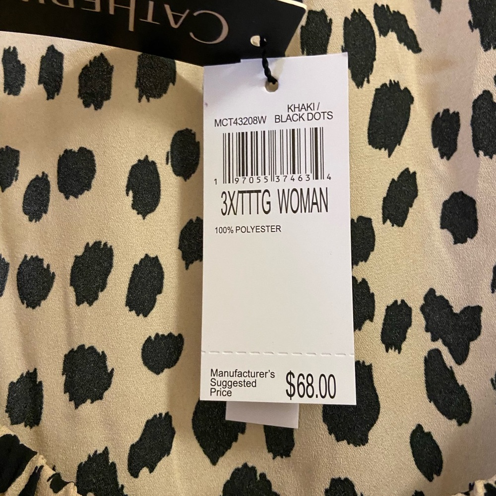 Leopard Print Ruffle Blouse - Picture 2 of 6